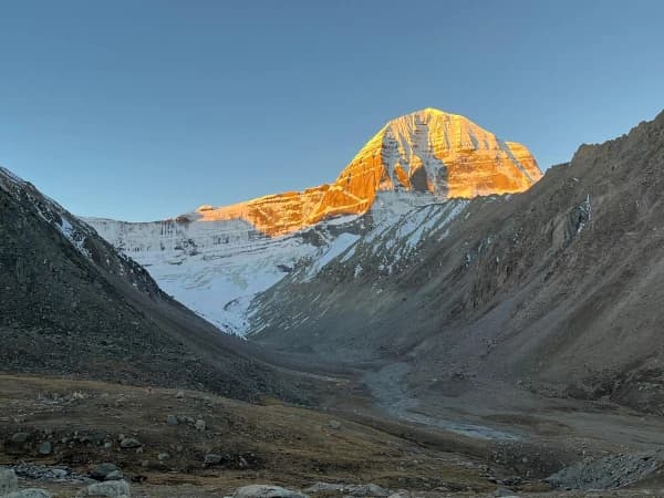 Kailash Mansarovar Aerial Panorama Himalayan Range Nepal